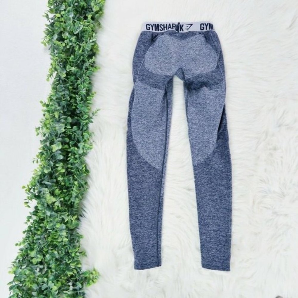 Gymshark Sapphire Blue Marl Flex V3 Leggings XS - Picture 6 of 12